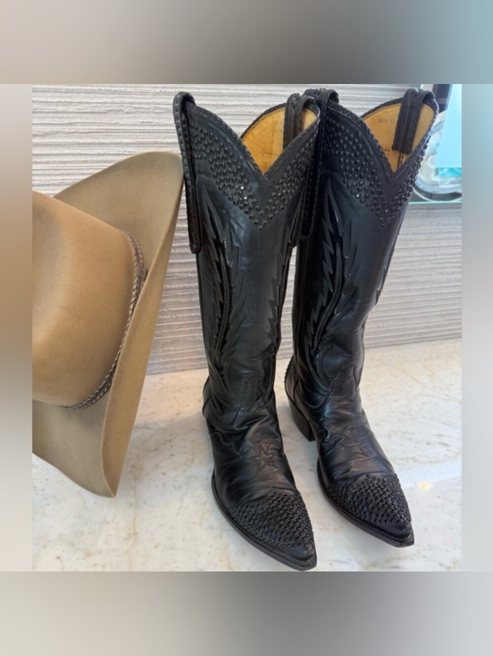 Tres Outlaws Boot Co. By Scott Wayne Tall CustomMade Black Diamond Western Boots